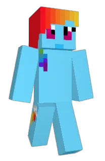 Front of Rainbowful's skin