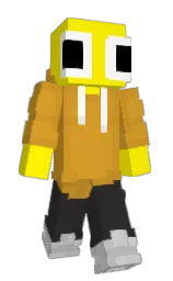yellow and nugget Minecraft skin — Slim model — first worn by Yellohhh