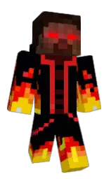 ebony and black Minecraft skin — Classic model