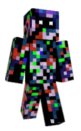 black and lucky point Minecraft skin — Slim model