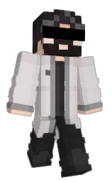 swiss coffee and silver rust Minecraft skin — Classic model — first worn by sixerpines