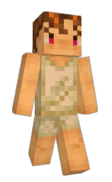 sandy brown and rajah Minecraft skin — Slim model — first worn by eternal_duck