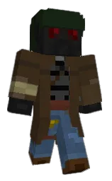 hunter green and cod gray Minecraft skin — Classic model