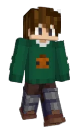 bottle green and black Minecraft skin — Slim model — first worn by MmmCheckPleas3