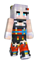 ChaoBoHua's Minecraft skin wearing the Migrator cape