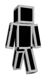 silver Minecraft skin — Classic model — first worn by BOIDHI
