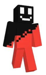 red orange and cod gray Minecraft skin — Classic model