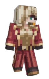 solid pink and wine berry Minecraft skin — Slim model — first worn by Chalkling