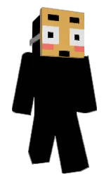 black and equator Minecraft skin — Classic model — first worn by kosmictwo
