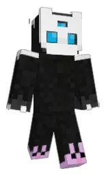 heavy metal and cod gray Minecraft skin — Classic model — first worn by 3P1T4PH