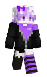 cod gray and heliotrope Minecraft skin — Slim model — first worn by Velarnian