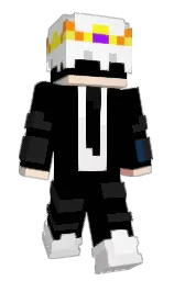 black and alto Minecraft skin — Slim model — first worn by paupuma