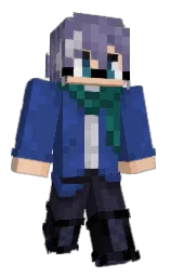 Onka1's Minecraft skin wearing the Purple Heart cape