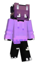 heliotrope and cod gray Minecraft skin — Slim model