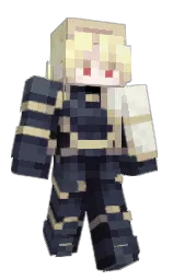 bright gray and ebony clay Minecraft skin — Classic model — first worn by DunkeyKronk