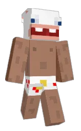 sandal and white Minecraft skin — Classic model