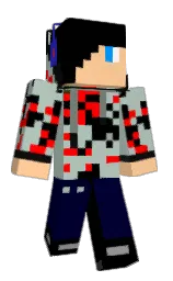 black and powder ash Minecraft skin — Classic model