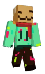 pastel green and wood bark Minecraft skin — Classic model — first worn by _schmingle_