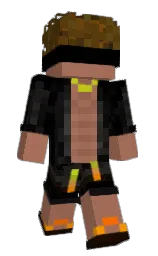 Niipe's Minecraft skin wearing the Menace cape