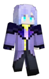 B1uecen's Minecraft skin wearing the Pan cape