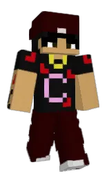 chocolate and sepia black Minecraft skin — Classic model