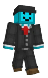 mine shaft and bondi blue Minecraft skin — Classic model — first worn by Mattiazer