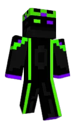 black and cod gray Minecraft skin — Classic model — first worn by c00lgamer_123