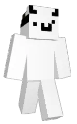 white and gigas Minecraft skin — Classic model