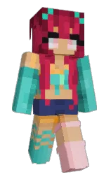 claret and rhino Minecraft skin — Slim model — first worn by Tinytin7