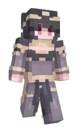 scarpa flow and black Minecraft skin — Slim model — first worn by CrowStack