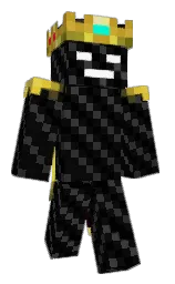 black and cinder Minecraft skin — Classic model
