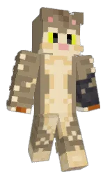 Struemi's Minecraft skin wearing the Pan cape