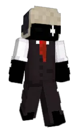black and thunder Minecraft skin — Slim model