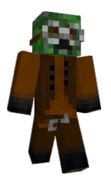 brown pod and carnaby tan Minecraft skin — Classic model — first worn by skeletuna