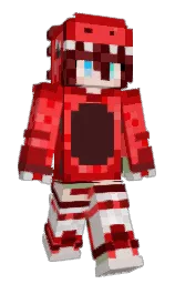 coral red and milano red Minecraft skin — Classic model — first worn by DarkPhoenixx856