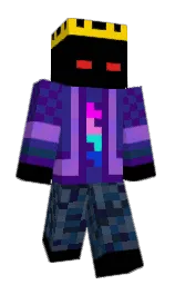 black and meteorite Minecraft skin — Classic model — first worn by Ragemode44