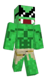 emerald and green pea Minecraft skin — Classic model — first worn by TromboneTyrone