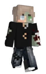 cod gray and donkey brown Minecraft skin — Slim model — first worn by Taitos