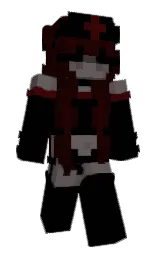 black and kilamanjaro Minecraft skin — Slim model — first worn by feyries