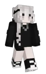 cod gray and white linen Minecraft skin — Slim model