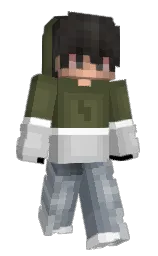 kelp and silver Minecraft skin — Classic model — first worn by KongMagnus7