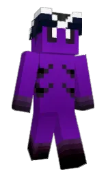 black and bleached cedar Minecraft skin — Slim model — first worn by Lumi_o