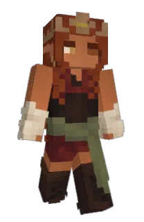 Front of verehrt's skin