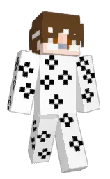 white and pickled bean Minecraft skin — Classic model