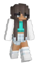 white and armadillo Minecraft skin — Slim model