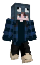 Basic_Existence's Minecraft skin wearing the Twisted cape