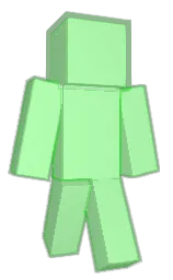 hint of green Minecraft skin — Classic model — first worn by supersmashchar