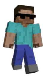 chambray and fountain blue Minecraft skin — Classic model