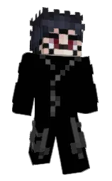 black and shark Minecraft skin — Slim model