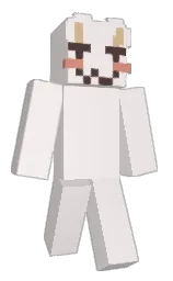 soft peach and black Minecraft skin — Classic model — first worn by kisulinen